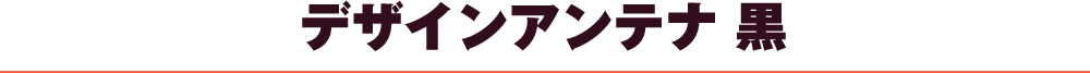 デザインアンテナ黒